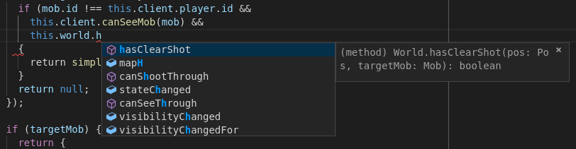 VS Code completion